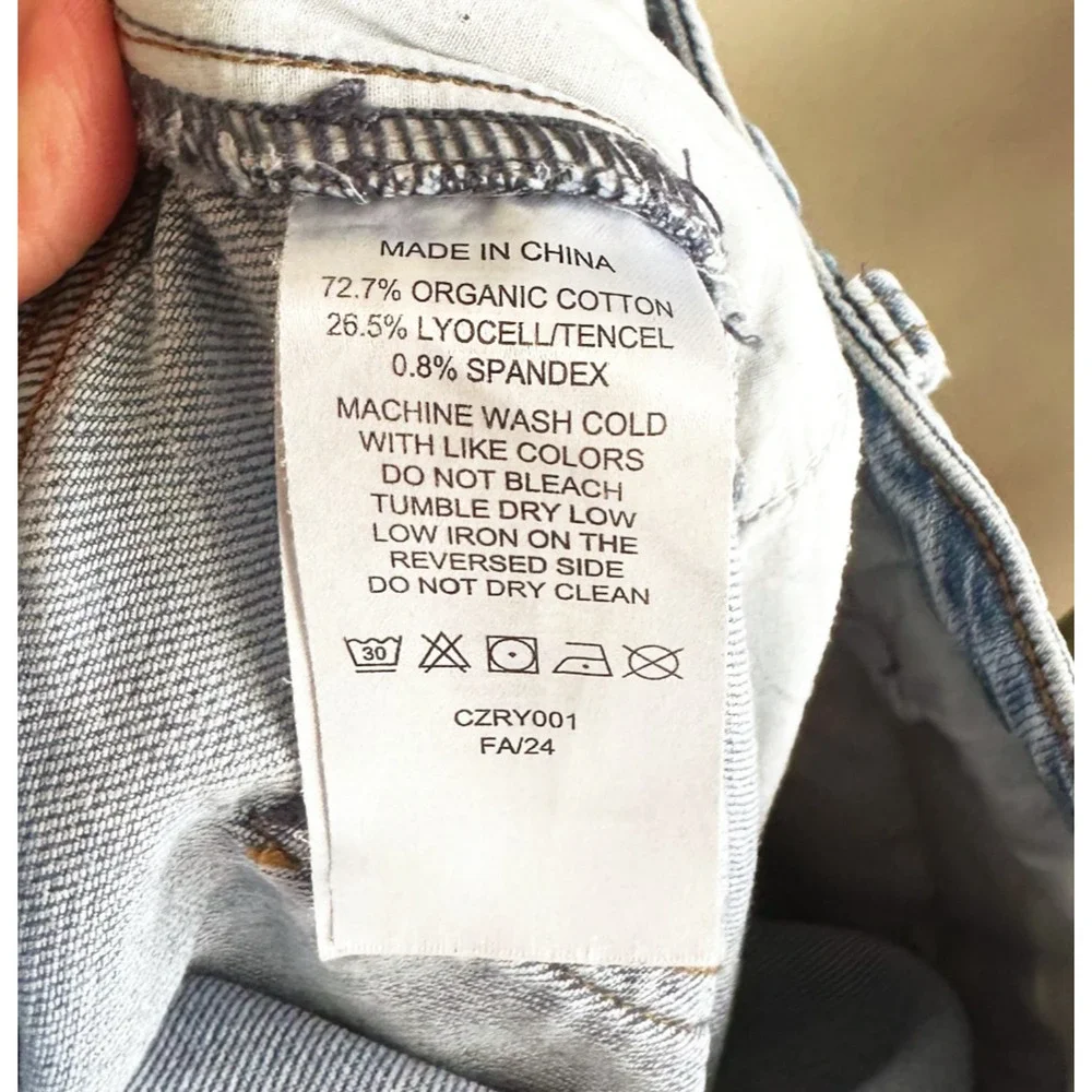 Quince Light Blue Straight Leg Women’s Jeans - Picture 6 of 10